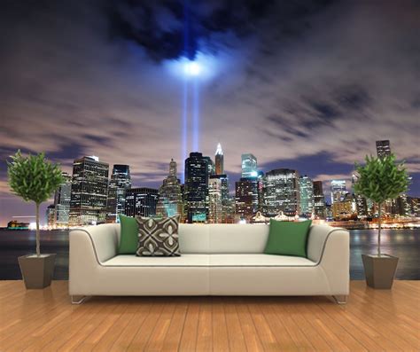 Peel And Stick Photo Wall Mural Decor Wallpapers New York Skyline Art