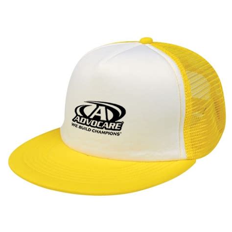 Flat Bill Trucker Cap Cheap Promotional Flat Bill Hats With Logo