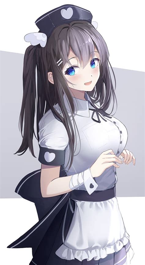 hd wallpaper anime anime girls original characters nurse outfit artwork wallpaper flare