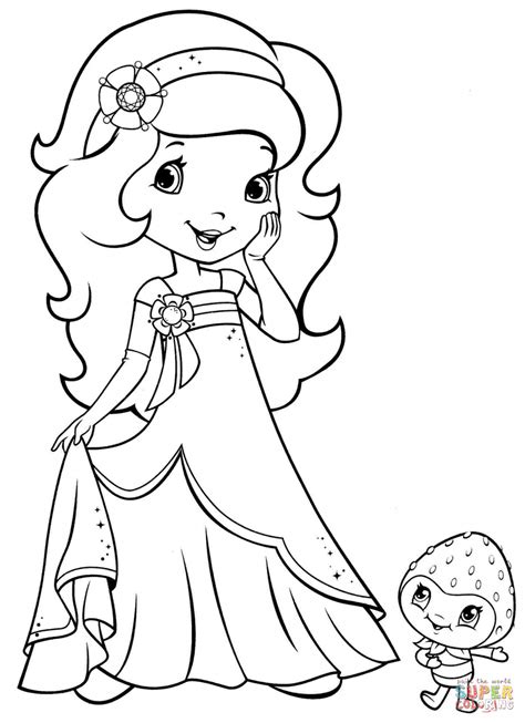 orange blossom  berrykin coloring page  printable