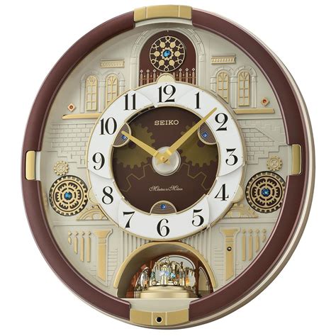 Seiko Melodies In Motion Wall Clock With Swarovski Crystals Dealepic