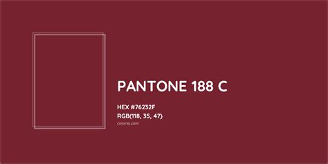 Pantone 188 C Complementary Or Opposite Color Name And Code 76232f