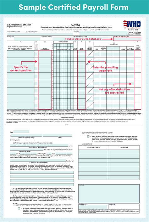 Certified Payroll Forms Excel Free Form Resume Examples Xz208oj2ql
