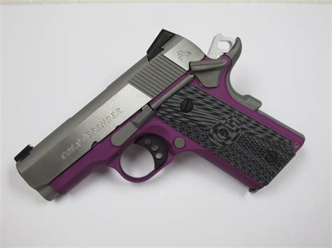Colt Defender 9mm 3 Barrel 8 Rnd Purple Framestainless 80999
