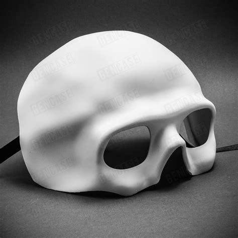 New Scary Skull Mask For Halloween Venetian Masquerade Half Face White Ebay Halloween