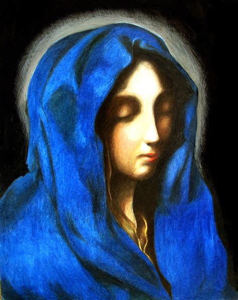 Blue Madonna Painting At Explore Collection Of