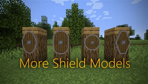 More Shield Shapes 3d Shields Minecraft Texture Pack