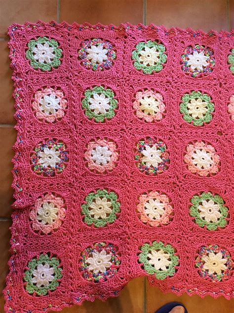 Craft Passions Flower Baby Blanket Free Crochet Pattern Link Here
