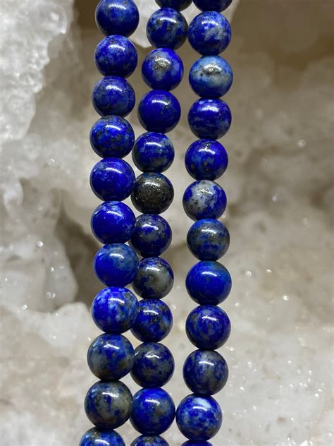 Lapis Lazuli Round Beads 6mm Etsy