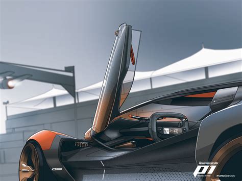 Ford Fordzilla P1 Virtual Racing Car Concept Design Sketch Render By
