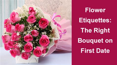 Click to learn why you should never bring a flower to a woman. Flower Etiquettes: The Right Bouquet on First Date
