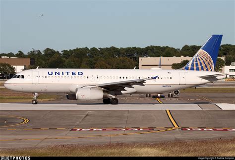 N403ua Airbus A320 232 United Airlines Andrew Compolo Jetphotos