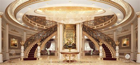 Main Stair Palace Interior Design In Dubai Spazio