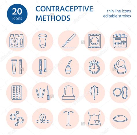 9 Contraceptive Methods Icon Designs For Spreading Awareness Design Trends Premium Psd