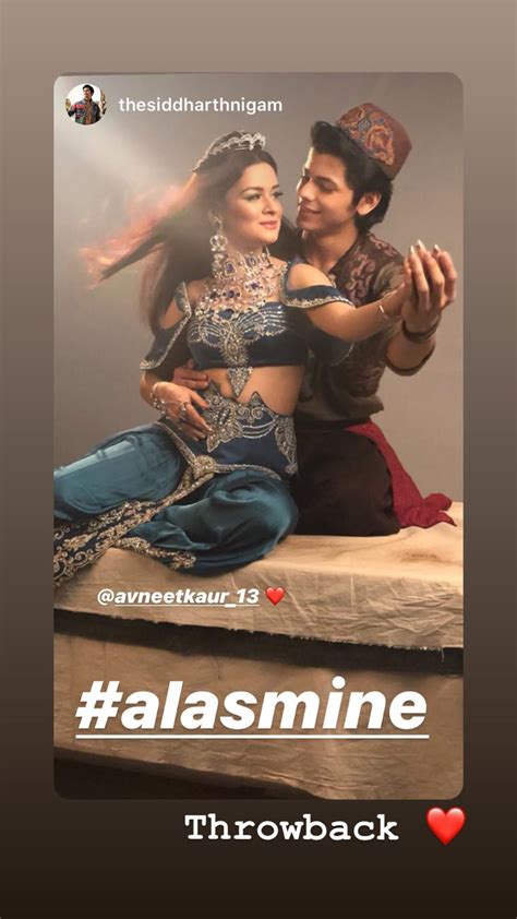 Siddharth Nigam Shares Romantic Picture From Aladdin Show Tags Avneet Kaur With A Heart Emoji