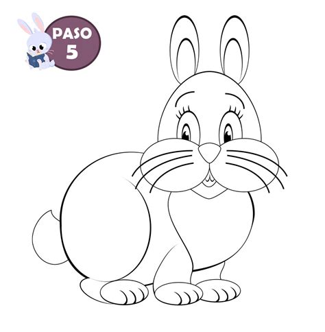 Cómo Dibujar Un Conejo Forma Fácil Paso A Paso Para Niños