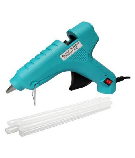 Buy Glun Multicolor Turquoise 80w Hot Melt Glue Gun With 5 Transparent