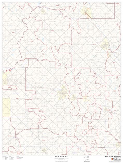 Georgia Zip Code Map Printable