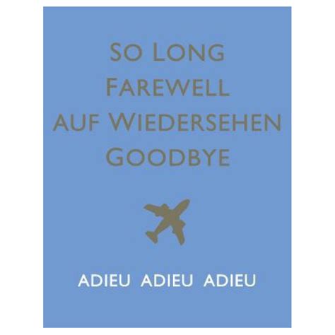 So Long Farewell Card By Halfpenny Postage Outer Layer