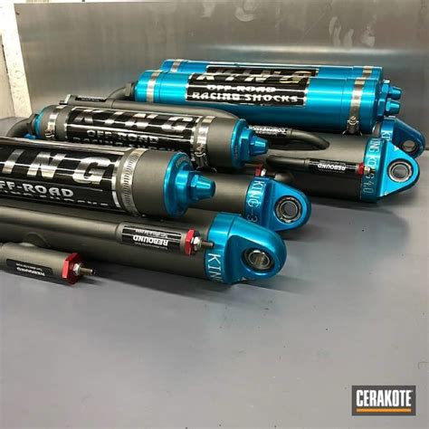 King Auto Shocks In Tungsten Cerakote