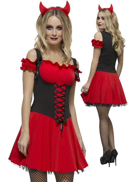 Ladies Devil Costume Fever Wicked Sexy Devil Adult Halloween Fancy