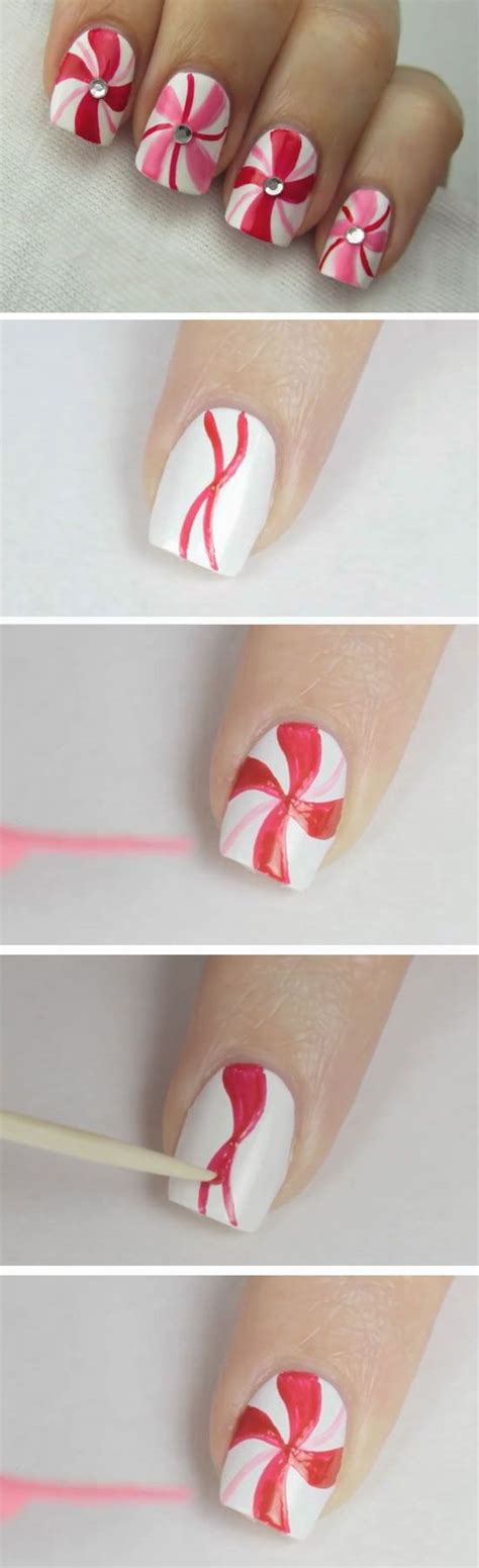 Best Easy And Lovely Christmas Nail Designs Diy Nail Art Tutorials