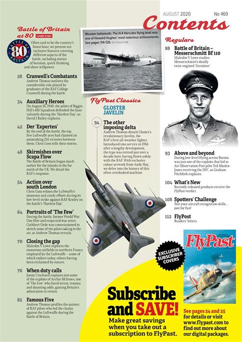 Flypast Magazine August 2020 Back Issue