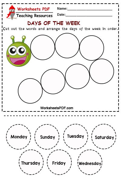 20 Days Of The Week Activities For Preschool Teaching Expertise