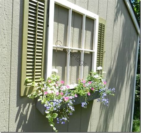 Faux Window Window Box With Shutters Fun Way To Add Interest To A