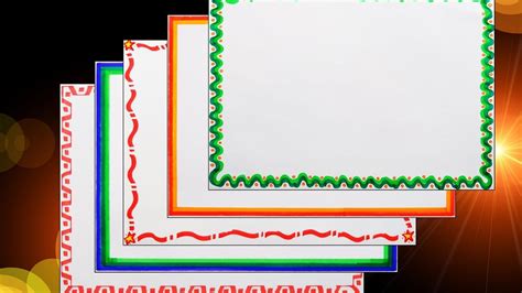 How To Decorate Borders Of Project Files 5 Borders For Project