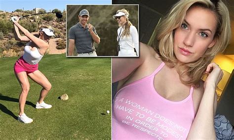 Golfer Paige Spiranac Got Death Threats Over Cleavage Daily Mail Online