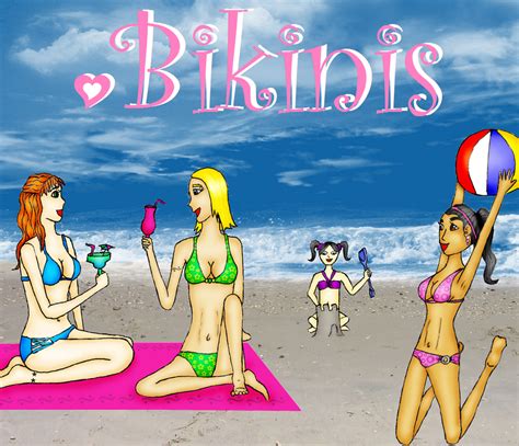 Bikinis Collab By Love The Fuzzy On DeviantArt