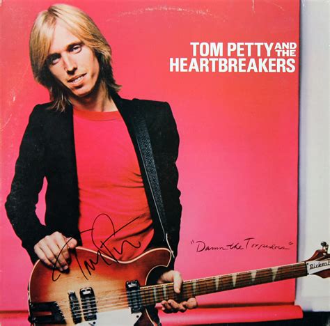 Tom Petty Damn The Torpedoes Signed Album Cover W Vinyl Autographed