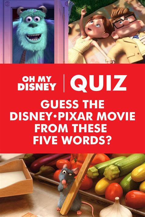 Quiz Guess The Disney Pixar Movie From These Five Words Disney Pixar Movies Pixar Movies
