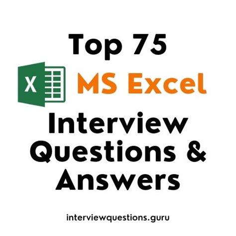 Top 75 Excel Interview Questions And Answers 2023 Shortcuts 25 Vrogue