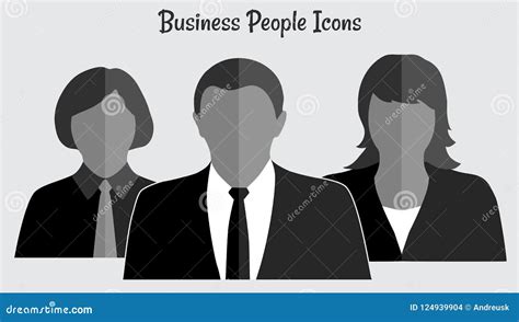 Business People Icon Stock Vector Illustration Of Team 124939904