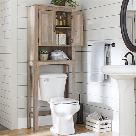 Other reviewers also said it was its slim profile conveniently positions over the toilet to hold bathroom and shower essentials. Better Homes & Gardens, Modern Farmhouse over the Toilet ...