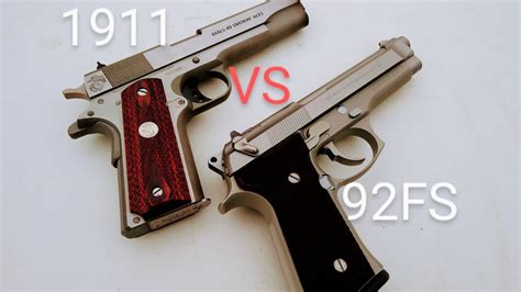 Colt 1911 Vs Beretta 92fs Youtube