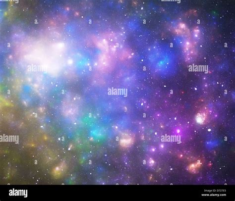 The Multicolor Space Stars Background Stock Photo Alamy