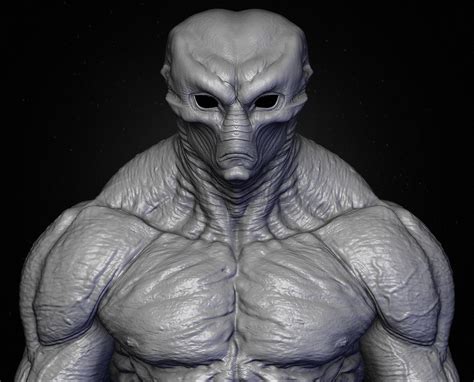 3D Realistic Alien 10 Sculpt | CGTrader