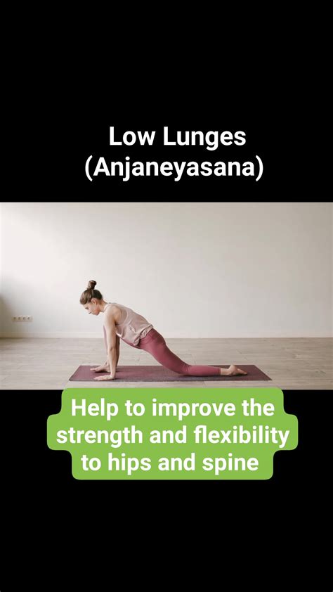 Low Lunge Pose Anjaneyasana Yoga Reels Flexibility Yogalife