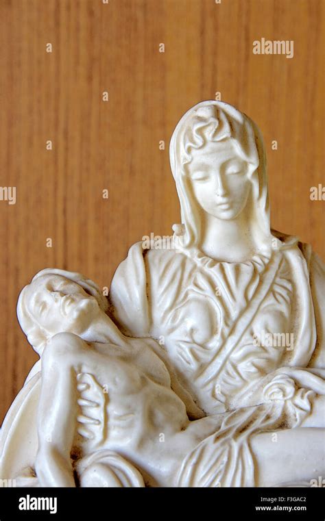 Mother Mary Replica Of The Statue By Michelangelo Stock Photo Alamy