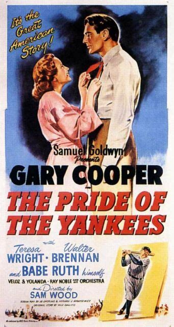 The Pride Of The Yankees 11x17 Movie Poster 1942 Ebay
