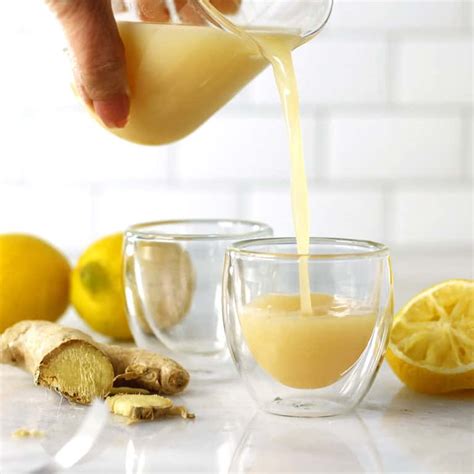 Ginger Shots Recipe Benefits Green Smoothie Gourmet