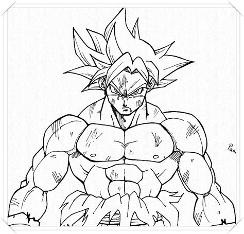Colorear A Goku Fase Dibujo Im Genes