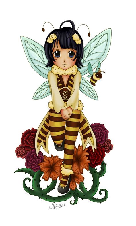 Bee Girl By Dracuria Character Design References Bee I Love Bees