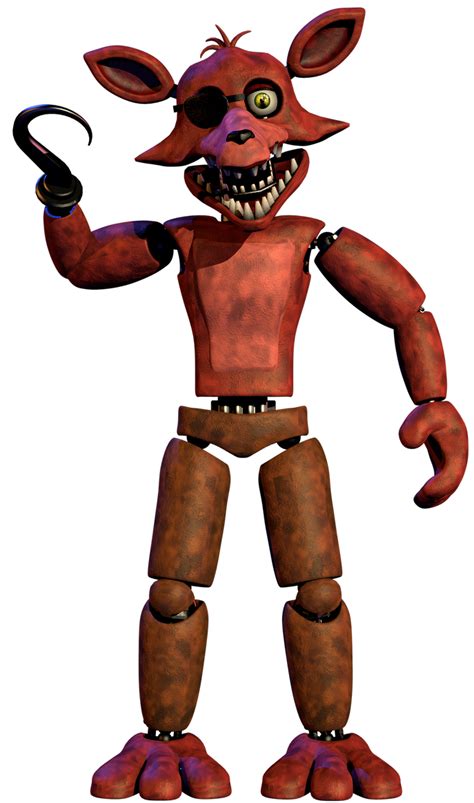 Fnafc4d Unwithered Foxy Render V2 By Therayan2802 On Deviantart