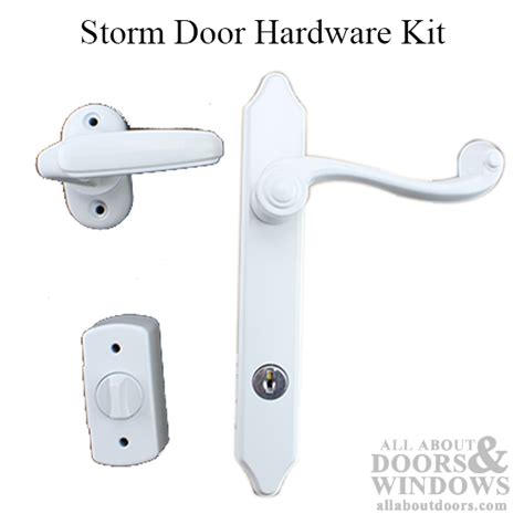 Larson Surface Mount Storm Door Hardware Kit White