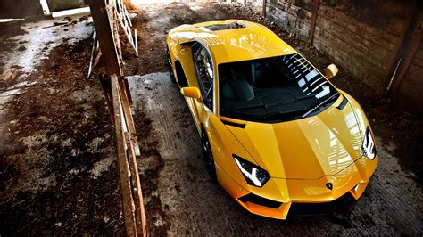 Yellow Lamborghini Aventador Wallpaper Hd Car Wallpapers Id 2983