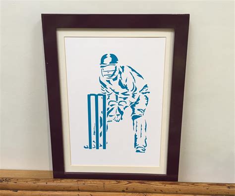 Maybe you would like to learn more about one of these? Paper Cut Art Cricket Picture Wicket Keeper Cricketer | Etsy